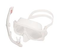 CFTGIW Juego de Snorkel Seco Gafas de Snorkel con Vista Amplia Equipo de Profesional Válvula Flotante de Ajuste Cómodo The i Set Gafas de Buceo de Natación (White)