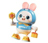 CFTGIW Juguete de Conejito de Baile Musical, Juguete de Conejito de Baile Electrónico para Recién Nacido, Hogar, Exteriores, Visión Azul Que Mejora el de de, de de Musical, de Eléctrico (Blue)