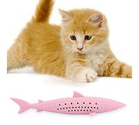 CFTGIW Juguete Interactivo de Silicona para Mascotas, Gatos, Hierba Gatera, Dientes Molares, Simulación de Forma de, Juguete Interactivo de Entrenamiento, Atención Púrpura, Desi, para Gato, de de