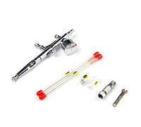 CFTGIW Kit de Aerógrafo Set Alimentación por Gravedad Doble Acción para Pintura de Automóviles Arte Pintura Artesanal Hobby Modelo Cuerpo Uñas Cepillo de Aire 0,2/0,3/0,5 Mm Aerógrafo Principiante