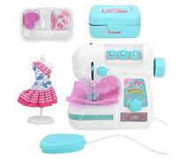 CFTGIW Kit de Máquina de Coser Eléctrica para el Hogar, Mini Máquina de Coser, Ropa de Juguete para Niños, Vida Divertida, Larga, Exquisita, Hecha de Resistente, Hace una de de Juguete