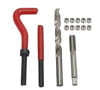 CFTGIW Kit de Reparación de Rosca de 15pcs M10X1.0X13.5 Mm Metal Broad Bit Insertos Roscados Roseados Longitud de la Herramienta de Instalación Longitudes de KitThrité de Reparación de la Lectura de