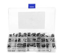 CFTGIW Kit Surtido de Condensadores Electrolíticos de 270 Piezas de 15 Valores 0 1uF 50V - 470uF 16V Condensador Electrolítico Conveniente y MuyCondensador RadialComponentes ElectrónicosSurtido