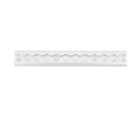 CFTGIW L Track Rail L de Atado de Vía L Rail L-Track 4 Pack Silver Metal Tit Fail para Camioneta de Remolque de Camiones con Agujeros Preferidos para Asegurar Motocicletas (30 centimetros)