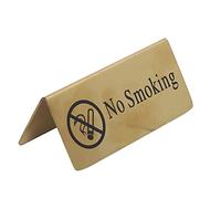 CFTGIW Letrero de Mesa de Metal de Acero Inoxidable Resistente, Doble Cara, Ahorro de Espacio, Letrero de Mesa Dorado para Fiestas, Bodas, Hoteles, Invitados Reservados, lo Ven desde el de la Tienda