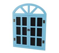 CFTGIW Letrero de Pizarra con Ventana Falsa Letrero de Tablero Negro Decoración Versátil Tablero de Mensajes Fácil de Colgar para la Pared de la Tienda Hogar Blanco Es un de Inicio Táctil con Forma