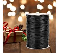 CFTGIW Línea de Cera de 160m DIY Collar de Cuerda Tejida a Mano Hilo de Algodón 1mm Cera Ordinaria the Is Línea de CeraLínea de para BricolajeHilo de Algodón en CeraLínea de de ColorHilo de (Nylon)