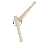 CFTGIW Llavero de Madera de Haya, Pequeño, Ligero, con Forma de Baqueta, Delicado Llavero, Bolsa, Decoración Colgante, 2 Palos en Forma de Muy Tambor Amor LlaveroLlavero de MaderaLlavero de
