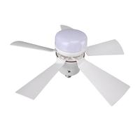 CFTGIW Luz de Ventilador de Techo Regulable 3 Temperaturas de Color 3 Velocidades de Viento 1H 2H 4H Temporizador E26 Lámpara de Ventilador Pequeña con Control Remoto para Dormitorio Cocina 85-265V