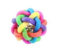 CFTGIW Mascota Cachorro Dentición Dientes Encías Masticar Entrenamiento Jugar Mejor REGALO Tu to ni Juguete para Morder MascotasPet Puppy Molar Toy BallColorful Bell Pet Bite ToyPerro Gato Juguete con