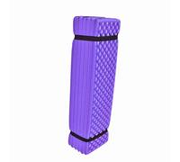 CFTGIW Mat de Campamento de Espuma Al Aire Tienda de Carpa de Playa Plegable Colchón de Almohadilla para Dormir Mat No Es Espuma de Matfoam Camping Matsleeping Padwaterproof (PURPLE)