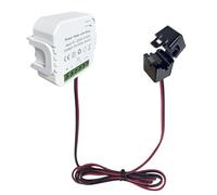 CFTGIW Medidor de Electricidad con Abrazadera Monofásica de Energía con Transformador de Corriente CT de 200 A Monitor de Energía de Frecuencia Activa de Factor 90-250 VCA Medidor de Monofásico