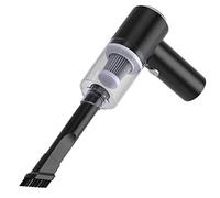 CFTGIW Mini Aspiradora para Automóviles de Mano Pequeña 120W 5500PA Succión ABS Material Ascuación Seca Húmeda con Luz LED para el Automóvil Moder Office (Black)