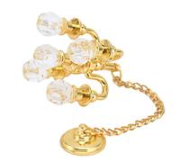 CFTGIW Mini Lámpara para Casa de Muñecas, Aspecto Realista y Vívido, Pequeña Luz, a Prueba de Herrumbre, Muebles en Miniatura para Decoración de Regalos, Dorado y Muy Adecuado para una Casa de (Gold)