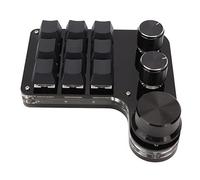 CFTGIW Mini Teclado Prog Mable 9 Teclas Mini Teclado Mecánico Función de Perilla Este Teclado Prog Mable Tiene 3 Perillas Que Se Pueden Configurar para Acercar y Alejar Después de la