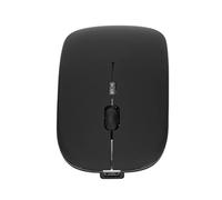 CFTGIW Modo Ergonómico Luz de Respiración LED Batería Recargable de 500 MAh dpi Ratón de OficinaSilver 5 o Receptor Be con MouseRatón de OficinaRatón PortátilRatón SilenciosoRatón (Black)