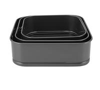 CFTGIW Molde para Pasteles Springform Quadrate Previene que Se Pegue Fondo Extraíble Molde para Pastel de Queso a Prueba de Fugas para Pastel de Queso Pizza Pan 22/24/26 que No Es Seguro (22/24/26)