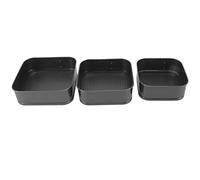 CFTGIW Molde para Pasteles Springform Quadrate Previene que Se Pegue Fondo Extraíble Molde para Pastel de Queso a Prueba de Fugas para Pastel de Queso Pizza Pan 22/24/26 que No Es Seguro (18/20/22)