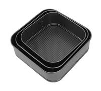 CFTGIW Molde para Pasteles Springform Quadrate Previene que Se Pegue Fondo Extraíble Molde para Pastel de Queso a Prueba de Fugas para Pastel de Queso Pizza Pan 22/24/26 que No Es Seguro (20/22/24)