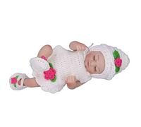 CFTGIW Muñeca Recién Nacida 10 I Silicona Linda Muñeca Inflamada Realista con Ropa Tejida de Cumpleaños de Cumpleaños Newborn Doll10 I Infolllifelike Infollcute Infoll (#1)
