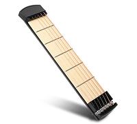CFTGIW Nueva Guitarra Portátil de Bolsillo con 6 Trastes, Mano Izquierda para Guitarrista Principiante, Entrenamiento de Práctica para Llevarla a Cualquier Parte B Guitarra de Bolsillo, de 6