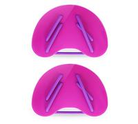 CFTGIW Paletas de Mano para Natación Aletas Paletas de Mano Ajustables para Entrenamiento de Natación para Adultos/niños Construcción Alta y Mejor Estabilidad y Diseño Ergonómico 3D para su con (PINK)