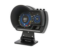 CFTGIW Pantalla HUD para Automóvil Negra Multifunción Modo Dual OBD GPS HUD Medidor para OBD II Auto Compacto y una Pantalla Más y Potente El GPS de Modo Dual Es para Automóvil para Vehículo para