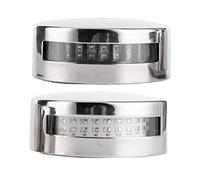 CFTGIW Par de Luces LED de Navegación de 12V/24V, Barco Marino, Yate, Lámpara de Punto de Navegación Roja + Verde con Cubierta de Acero Inoxidable Duradera