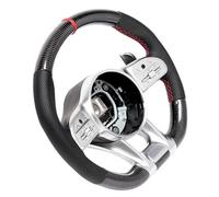 CFTGIW Para Volante de Fibra de Carbono AMG Performance Apto Para A/B/C/E/S/G/GLC/GLE Clase C63 E63 S63 2010+ Garantiza un Agarre Perforado Preciso Al Usar la Actualización AMG Para Ruedas de
