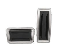 CFTGIW Pedal del Acelerador del Reposapiés del Freno del Tablero del Pie del Coche 2 Piezas Pedales de Freno del Acelerador Reposapiés Reemplazo de Modificación de Aleación de Aluminio