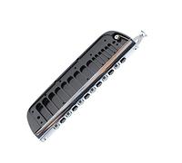 CFTGIW Peine de Armónica Procesamiento Fino Peine de Armónica Cromática Accesorios para Principiantes 257 Acrílico Es Fácil entre Tocar de de Cromática (255 Aluminio)