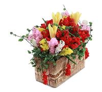 CFTGIW Pequeña Maceta de Arcilla en Miniatura para Decoración de Casa de Muñecas, Miniplanta Maravillosa Cuando Vienen Amigos, Regalo de Actividad para Grandes Decoraciones, Tu Minijardín