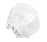 CFTGIW Pet Wedding Veil Dog Flower Flower Clamp/Holder Clamp/Holder Accesorio DE Peto Pet Hermoso para Decoración Adecuada Veildog Veilwedding Velo para Petveil Dog Accessorypet Weddingdog (S)