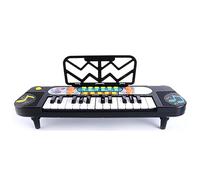 CFTGIW Piano Eléctrico para Niños Principiantes Teclado de Aprendizaje de Música Electrónica Instrumento Portátil de Educación Temprana 37 Teclas 2 Modos para Practicar su Cr Piano (con Hojas 25