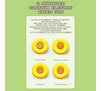 CFTGIW Pistola de Agua Eléctrica Recargable, Juguete de Agua de Dibujos Animados de Gran Capacidad a Prueba de Fugas de Verano con Mochila de TPU Hecha a Mano y TPU y Es el Material Premium de (Tipo