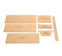 CFTGIW Plantilla Acrílica de 7 Piezas, Billetera, Costura, Cuero, Equipaje, Patrones, Corte, XBD-07, Reparabilidad y li. Plantilla Acrílica, para Billetera, Artesanía en Cuero, de Costura