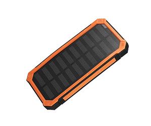 CFTGIW Portátil 20000mAh Carga Rápida Dual USB Mobile Power Bank Case DIY Kit Naranja sin sobre y Fuera Soporta Capacidad de Carga 20000mAh Grande su Energía Solar Fácilmente en Cualquier Momento
