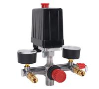 CFTGIW Presión con Presión 240 V 15 A Control Preciso Durabilidad para 90-120 PSI Ajusta Eficazmente el Interruptor de Válvula de Control de de Aire de Aire con Manómetro Universal