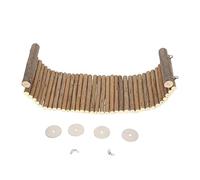 CFTGIW Puente de Escalera de Madera de Juguete Flexible Interesante Puente Colgante de Chinchilla Escalera de Escalada para Hámster para Animales Pequeños Limpio y sin de de Madera ToyChinchilla