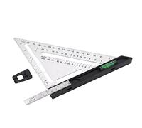 CFTGIW Regla para Trabajar la Madera Regla de ángulo de Escala de 7 Pulgadas Herramienta de Carpintero con Marca de Longitud de Burbuja Hola para Trabajar la MaderaRegla de ángulo TriangularRegla de