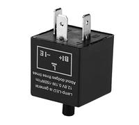 CFTGIW Relé Intermitente de Luz LED Ajustable de 12 V y 3 Pines, Fijado para Indicador de Señal de, Velocidad 2, Producto Intermitente para Hacer Parpadear el 1, a Diferencia de Este LED, el