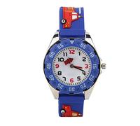 CFTGIW Reloj de Pulsera de Dibujos Animados para Niños, Correa de PVC, Reloj de Pulsera de Cuarzo Resistente Al Agua, Regalo para Niños y niñas. La Forma del Dial Es un Diseño de Dibujos Animados en