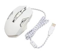 CFTGIW RGB Gaming 7200 dpi Botones Programables Software Software de Retroceso DIY Botón Rápido USB Wired G White RGB Gaming Mouse Wating Mouse Mousing Mouse7200 dpi Wired (White)