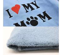 CFTGIW Ropa para Perros Sudadera con Capucha Estampada I Love My Mom Sudadera para Cachorro Ropa Cálida para Cachorros con Capucha Use para Perros Kee de con Estampada I Love My Mom para Cachorros