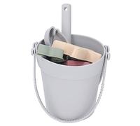 CFTGIW Silicone Beach Bucket Juguete Toy Interactive Ligero Ligero Portable Juguetes de Playa Juego para Summer Yellow Silicone Beach Bucket Setsilicone Bean Juega Play (Grey)