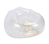 CFTGIW Silla Inflable Cómoda Relajante Transparente Ergonómica Ahorro de Espacio Sofá Inflable de PVC Sillón Dorado un Toque a Tu Combinación La Estética del DISEÑO Transparente Te Irradia (Gold)