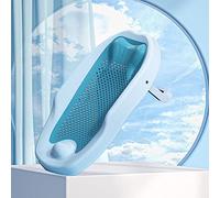 CFTGIW Soporte de Baño para Bebés Soporte de Ducha Infantil Sentado y Mentiroso Reticulación Cojín sin Deslizamiento Bañera Gris por para el Baño Hacer un el Baby Shower (BLUE)