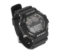 CFTGIW Sport Mens Digital Chronograph Strap Mira Vintage Mens Digital Watch WR50M White Hourly Segundo Fecha de Día Sport Spite Cronograph Strap Watchmens (Black)