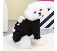 CFTGIW Suéter para Perros Ropa de Invierno Engrosada Tejer Lana Lindo Oso Forma de Juguete Ropa Abrigada Azul XXL Cálido y contra Mascota Suéter para Perros de Invierno para para Abrigada para (M)