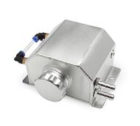 CFTGIW Tanques de Expansión de Desbordamiento de Refrigerante de Automóvil de Aluminio de 2 Litros Tanques de Depósito de Latas de Captura de Aceite de Respiradero de Aceite Universales con Tapón de